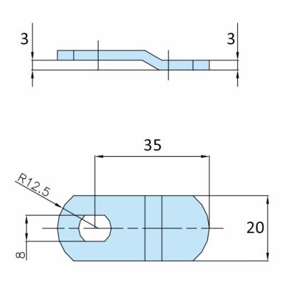 came pour carré 10,1mm