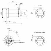 serrure à T 4010 RS1