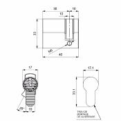 cylindre simple RS3 30/10 sans clé