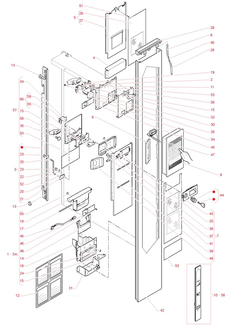 01 - Porte, clavier tactile